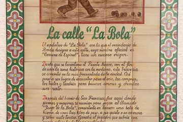 Azulejo de la Calle La Bola en Ronda