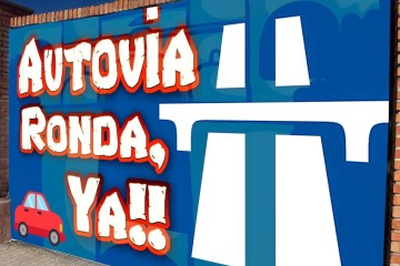 Mural Autovía Ronda Ya en Ronda